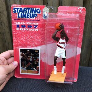 Vintage 1997 Starting Lineup NBA Figure With Topps Card Kenny Anderson